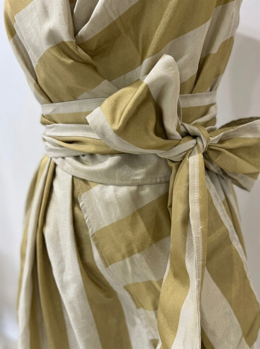 Bethany - Taffeta striped dress