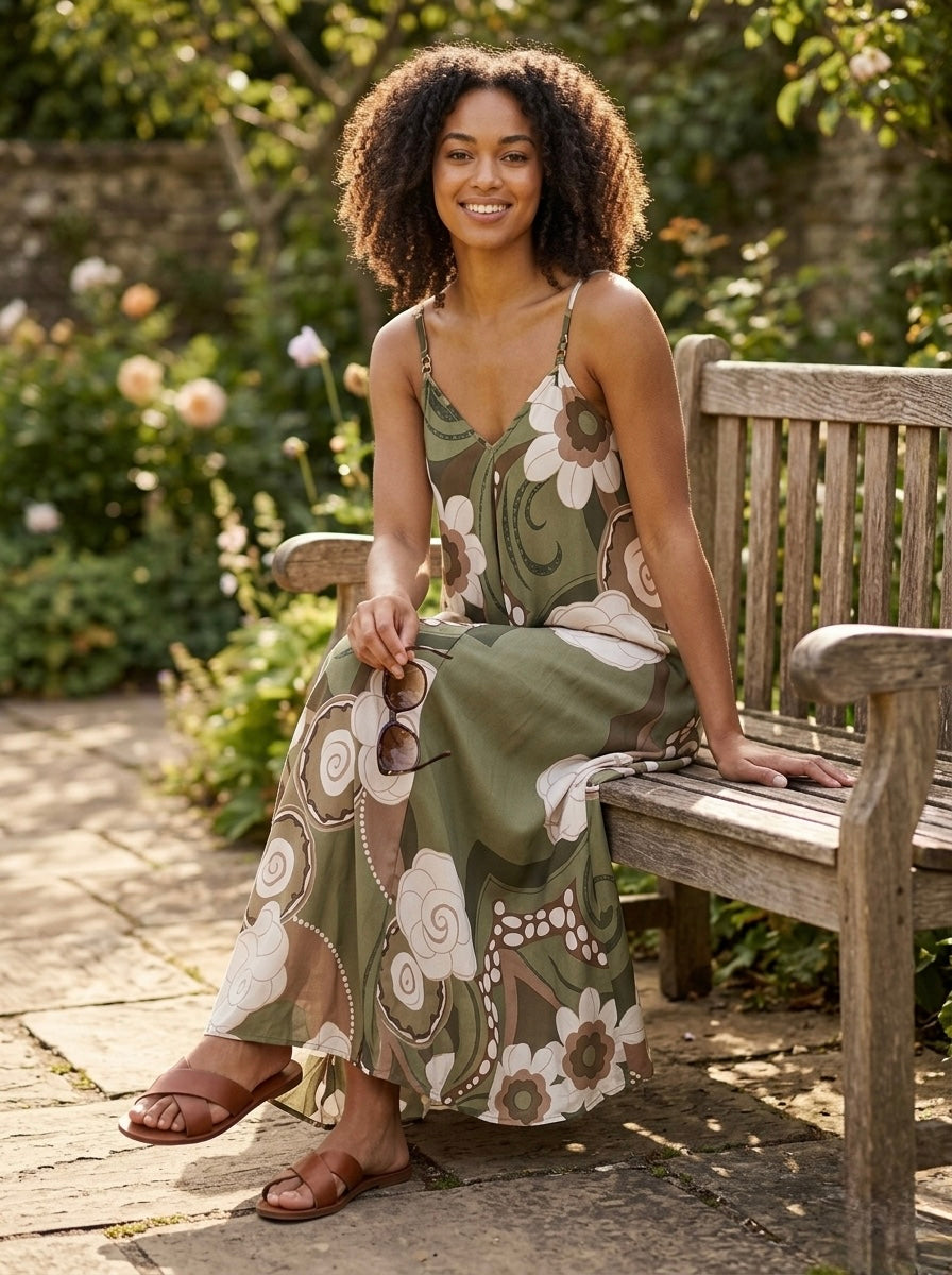 Thea - Printed maxi dress