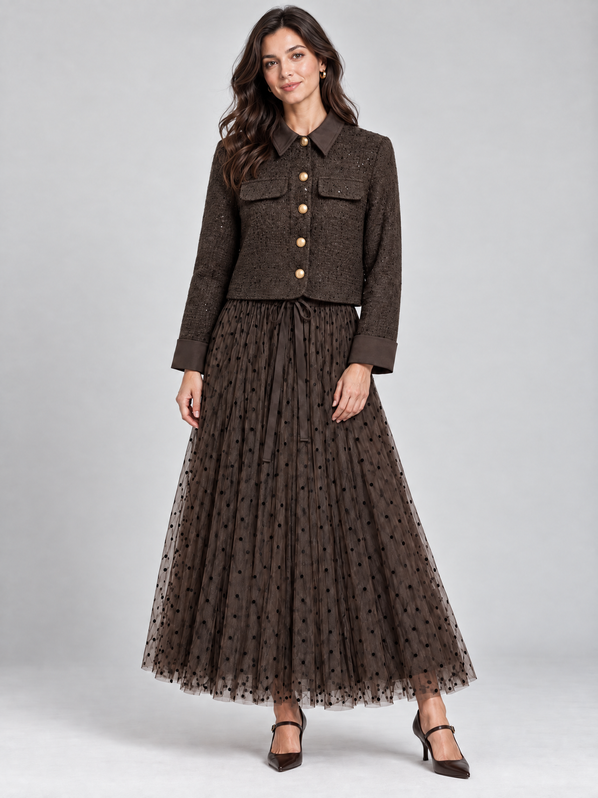Cindi - Tweed sequin jacket