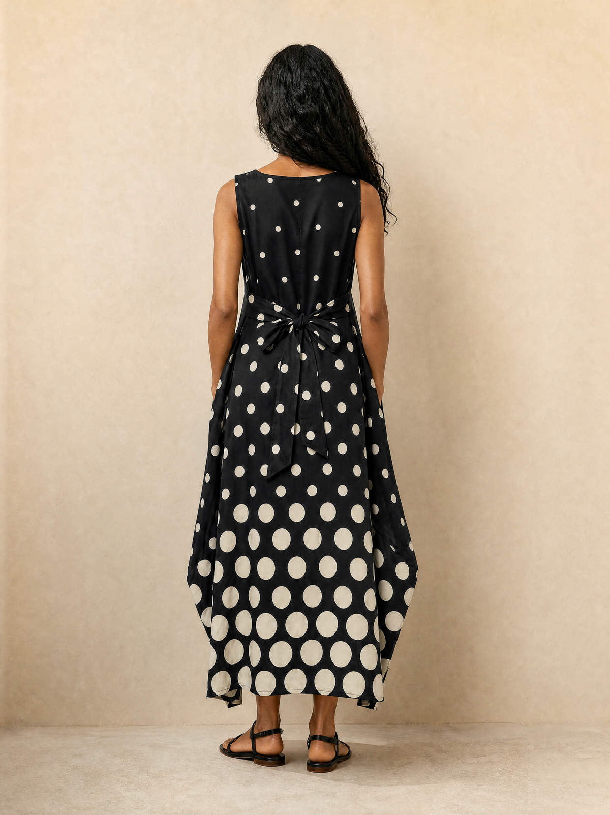 Martha - Maxi spot dress