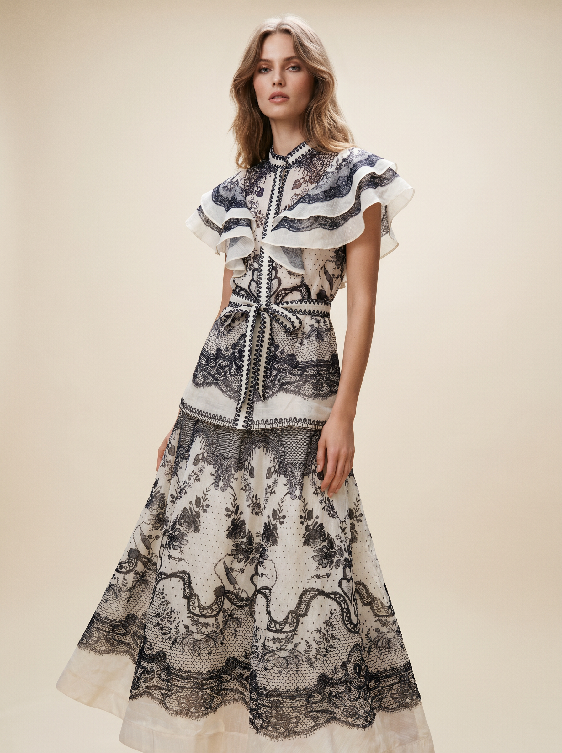 Gemma - Lace print set