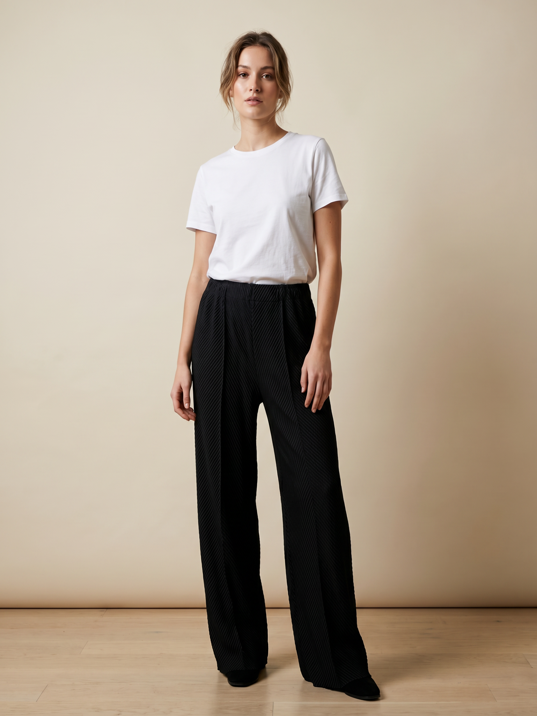 Abel - Chevron pleated trouser