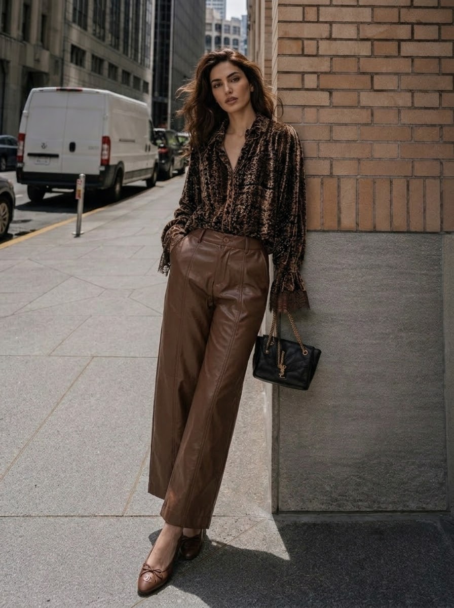Cara - Devore lace blouse
