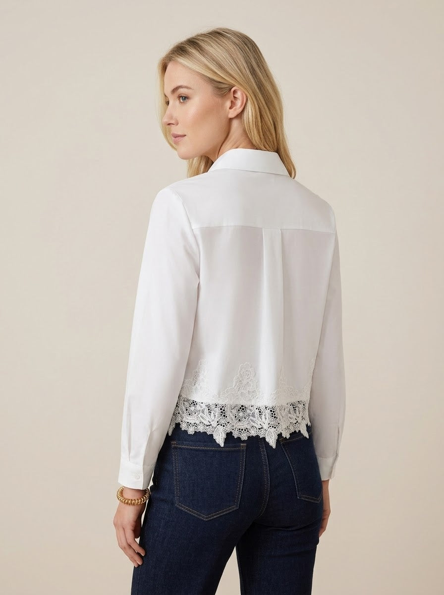 Faith - Lace trim shirt