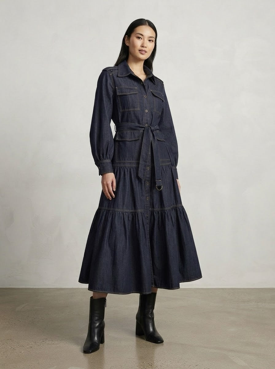 Davina - Maxi denim dress