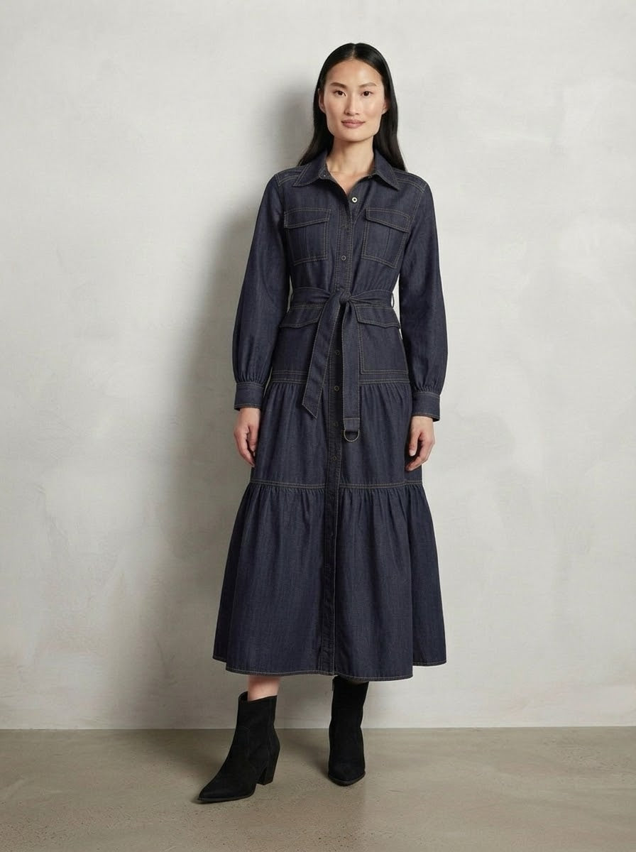 Davina - Maxi denim dress