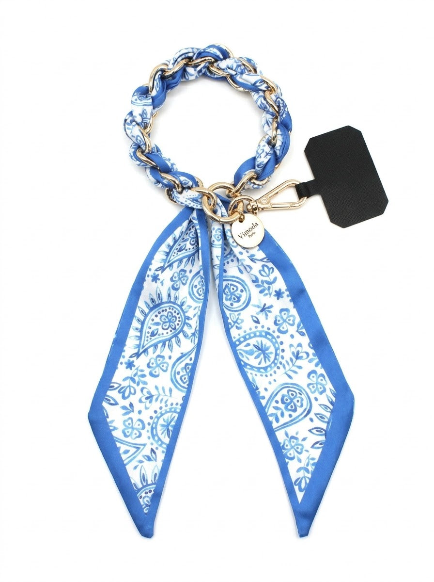 Sandi - Scarf print phone wrist strap