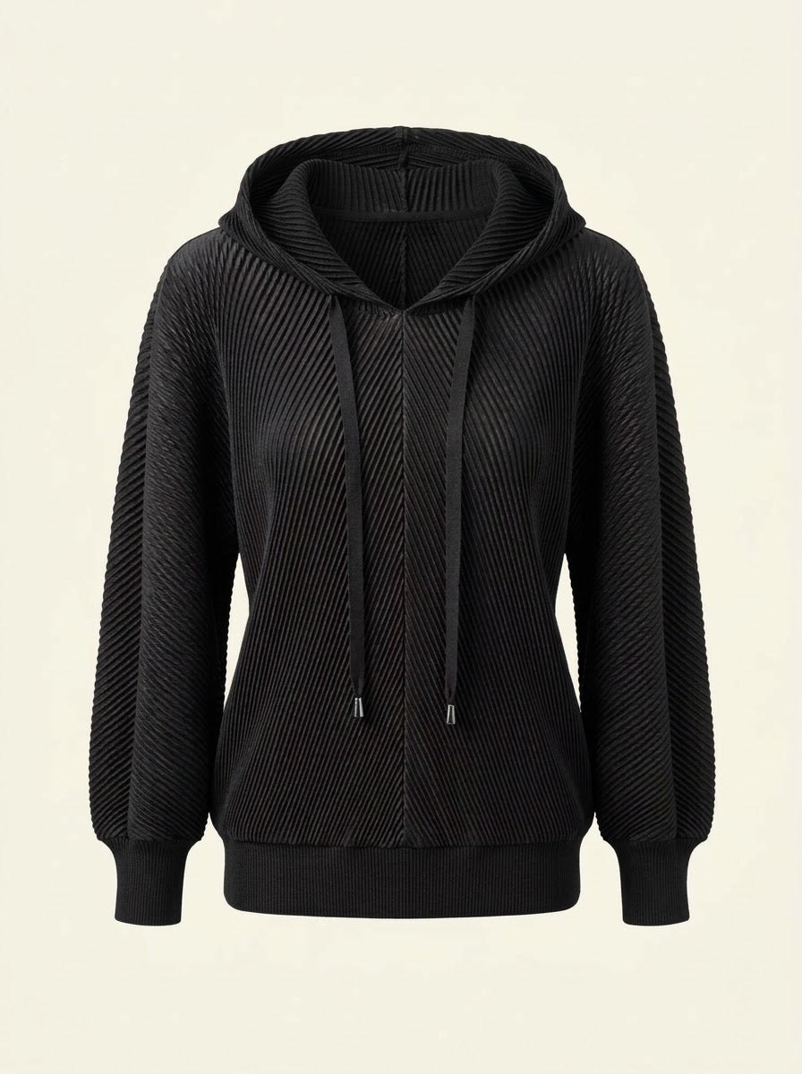 Sunday - Pleated hooded top