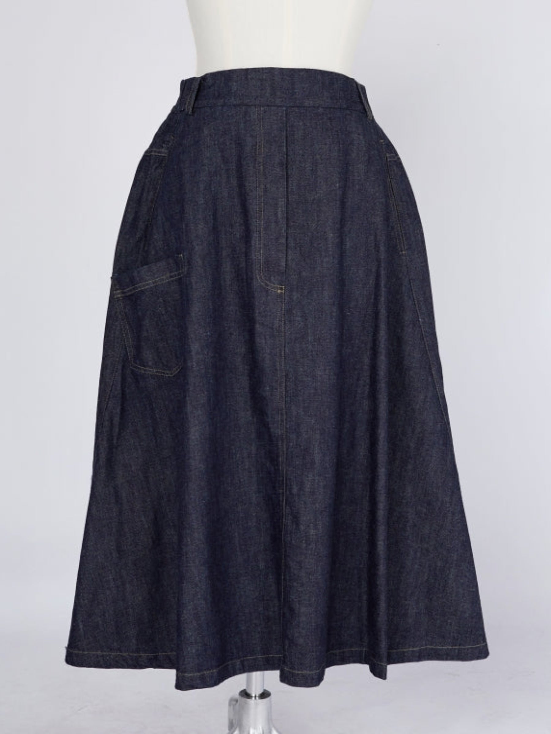 Adera - Denim midi Skirt