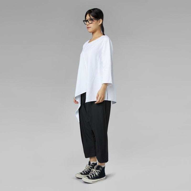 Lilibet - Asymmetric raw edge top
