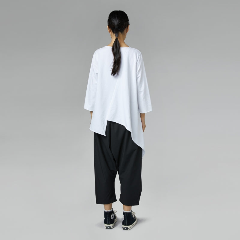Lilibet - Asymmetric raw edge top