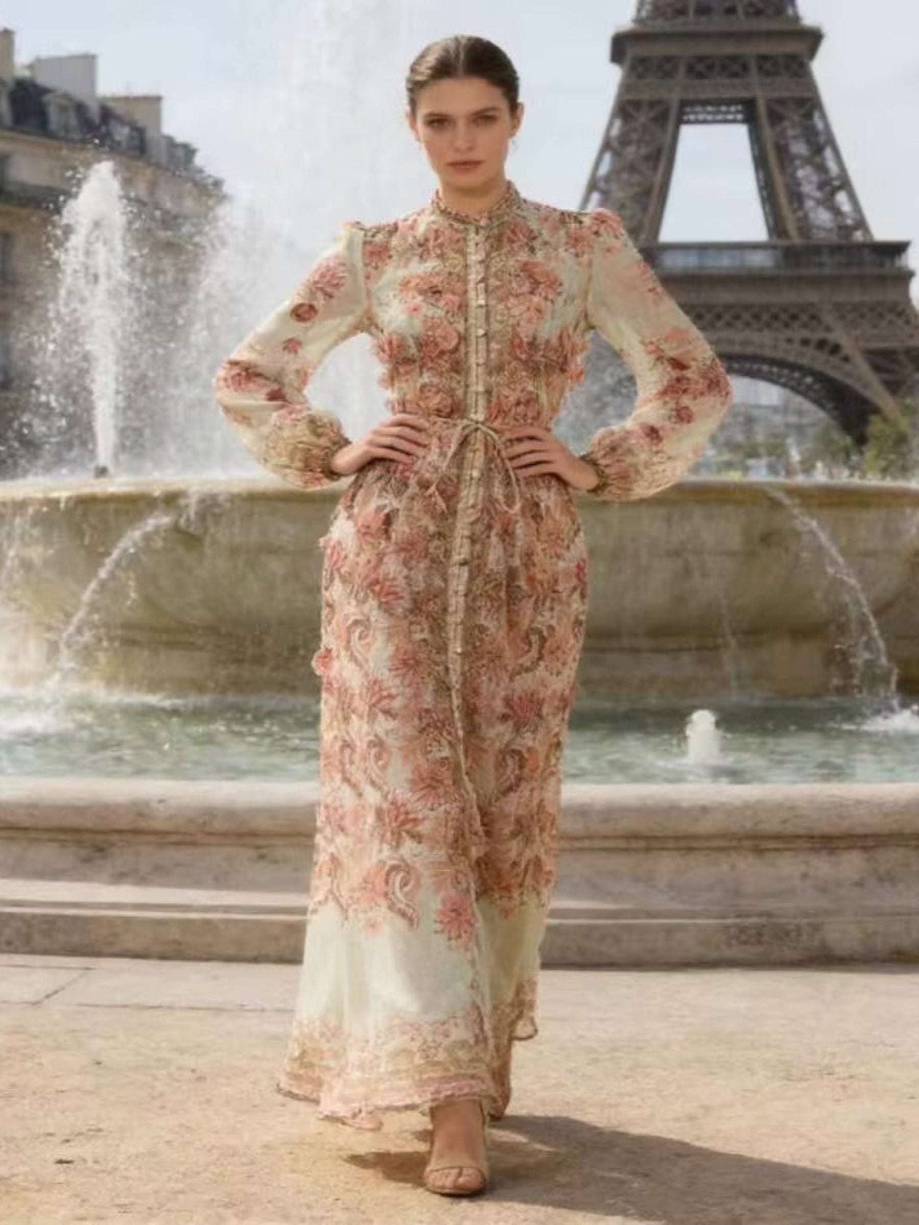 Margot - Maxi floral print dress