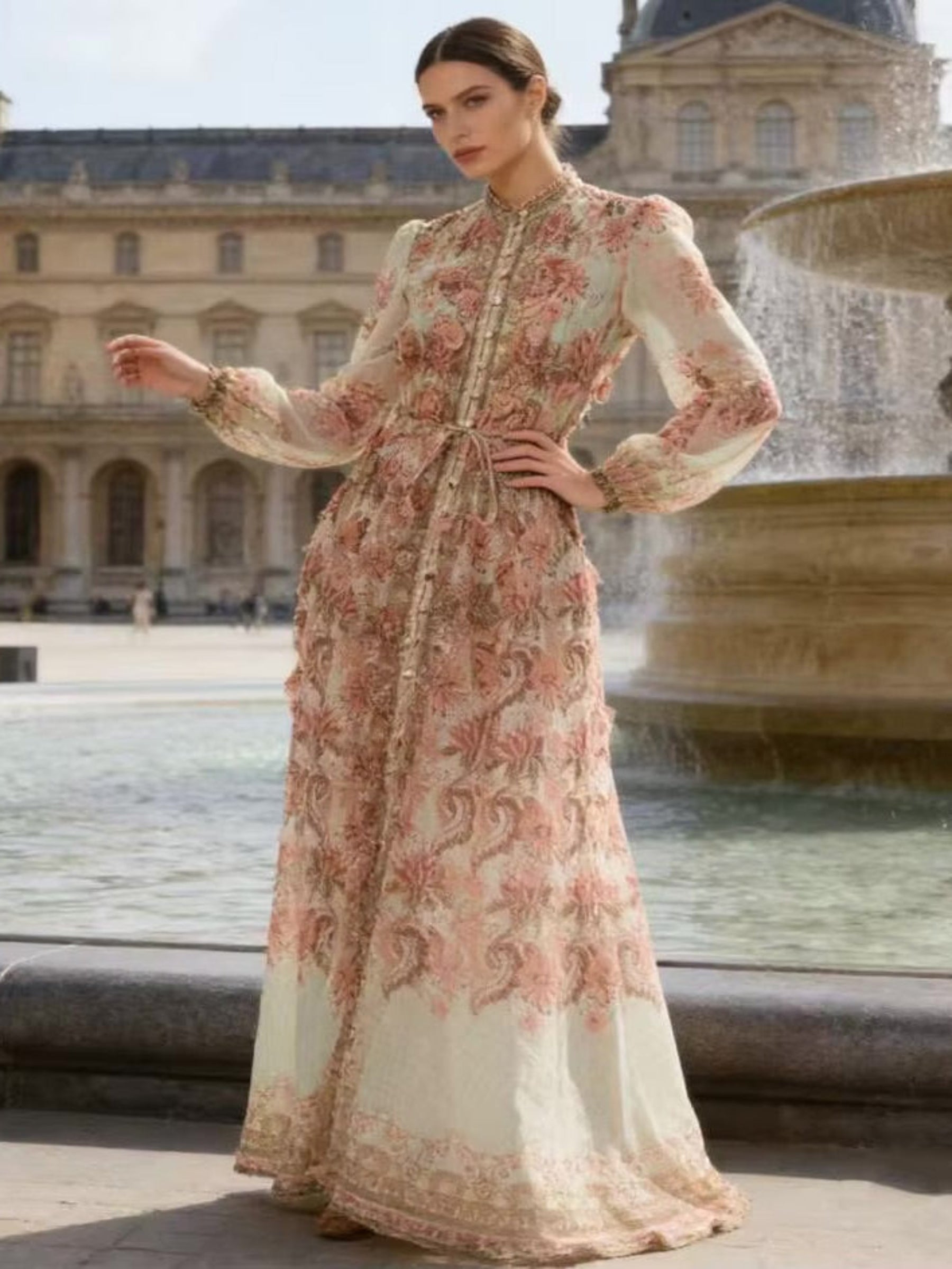 Margot - Maxi floral print dress