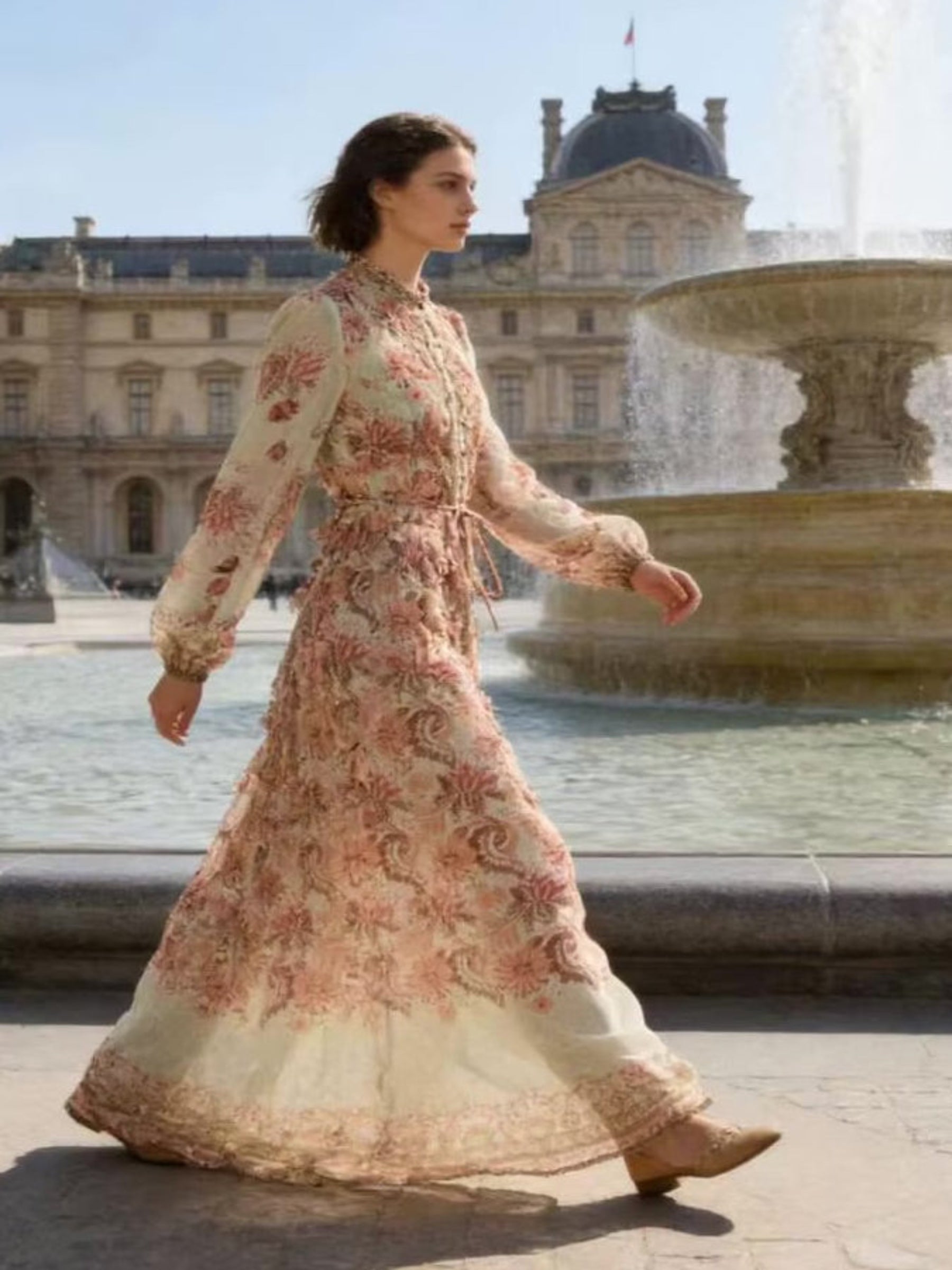 Margot - Maxi floral print dress
