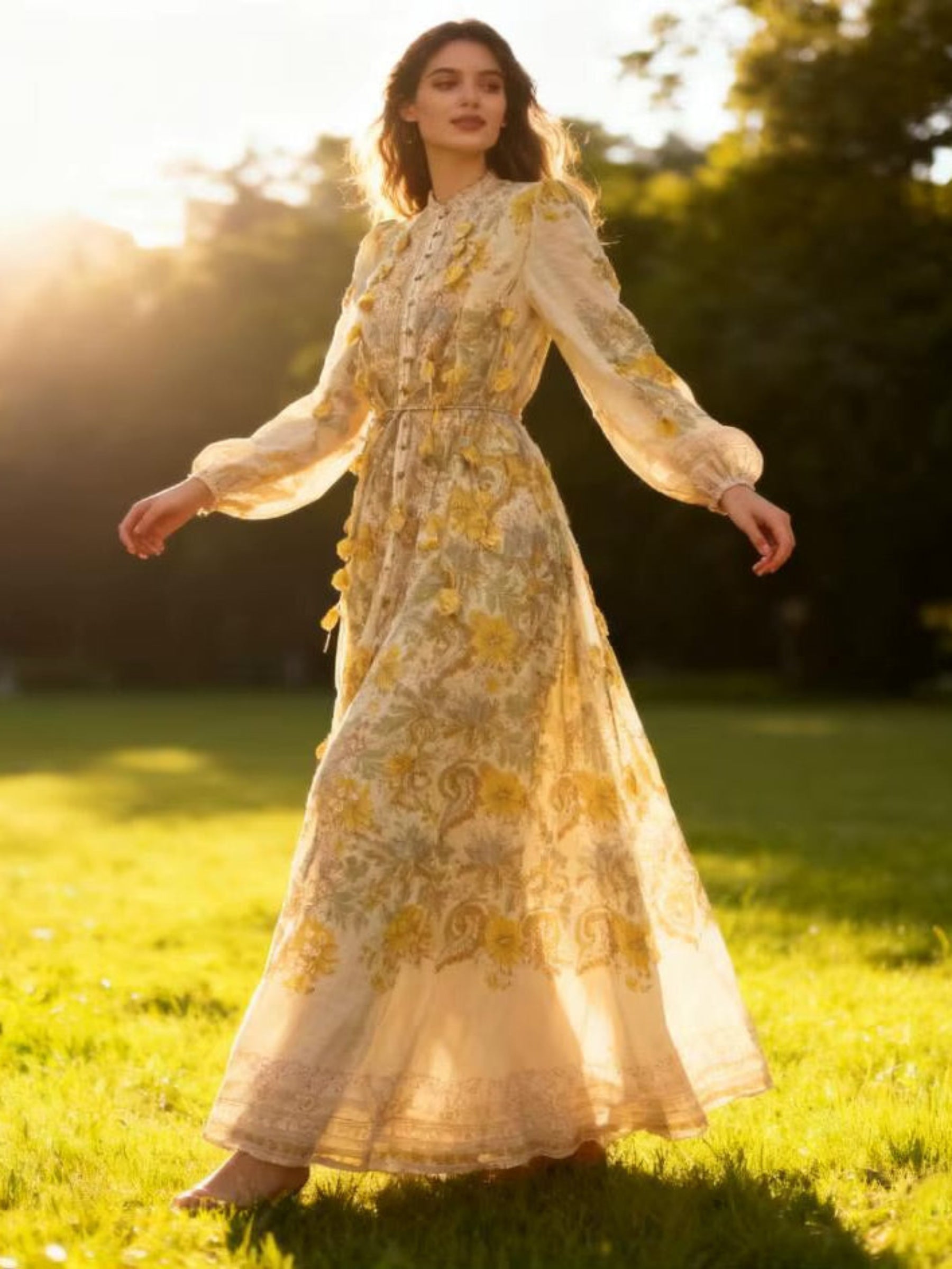 Margot - Maxi floral print dress