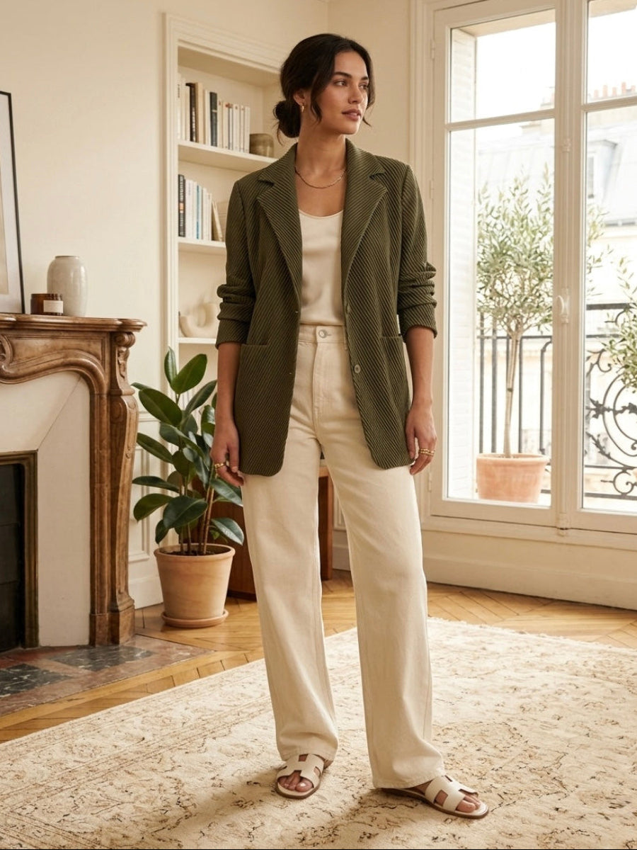 Abel - Chevron pleat jacket