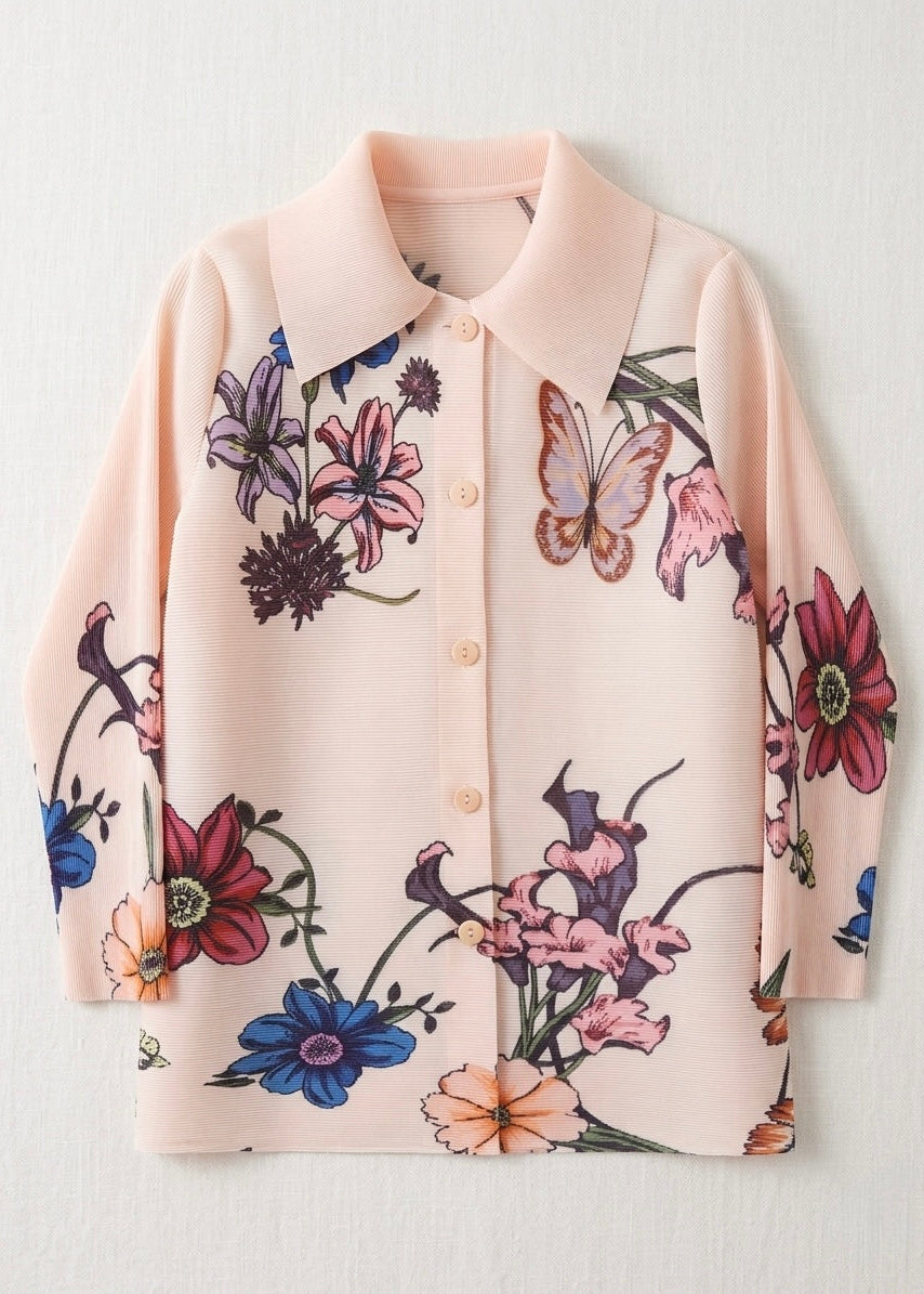 Monroe - Pleated print jacket