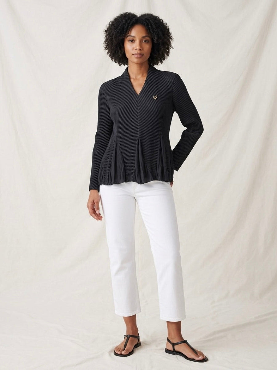Kane - Inverted pleated top