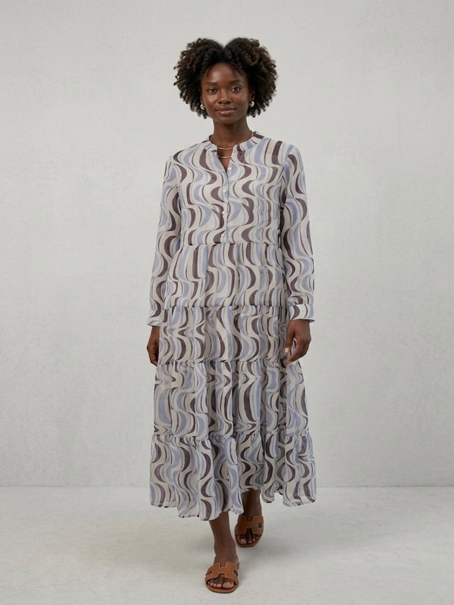Jennah - Silk blend maxi dress