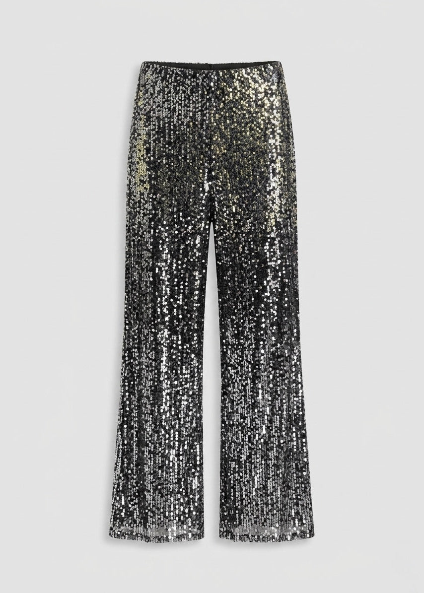 Pastis silver wide leg sequin trouser