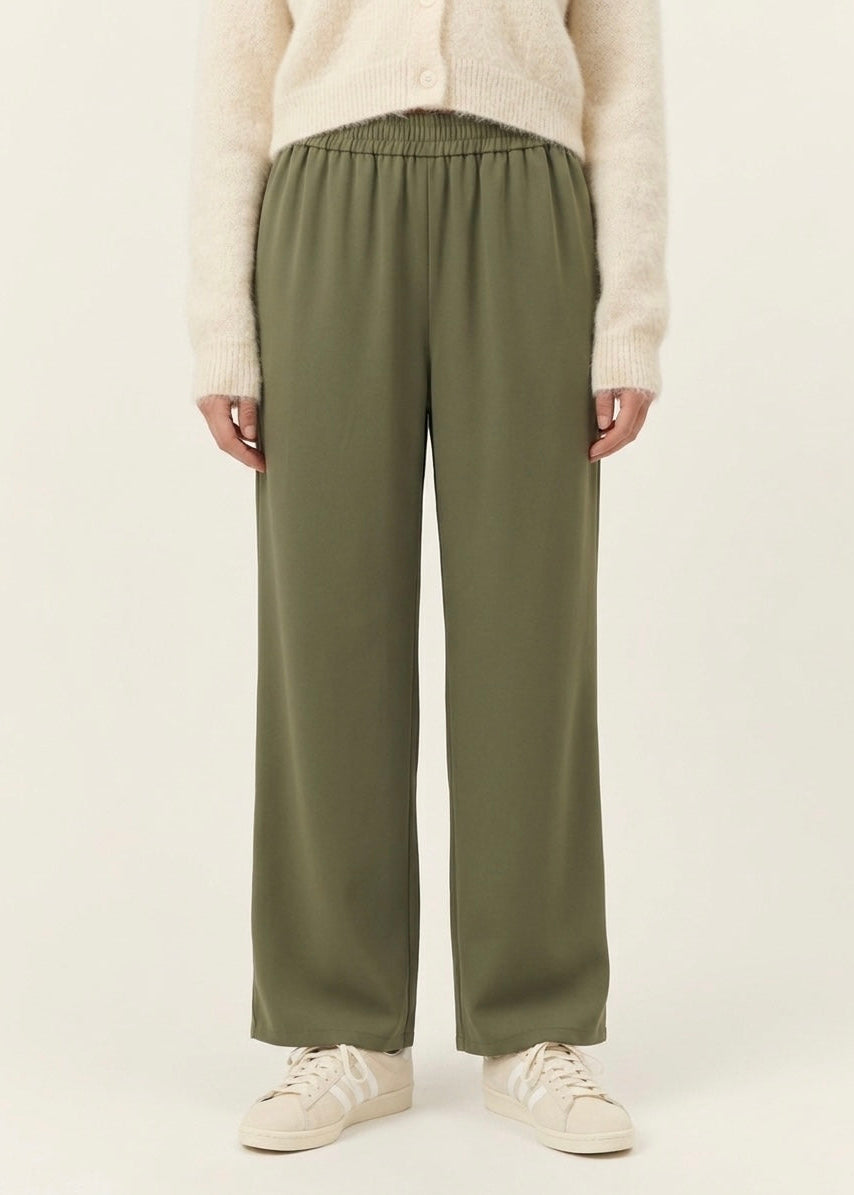 Blake - crepe trouser khaki