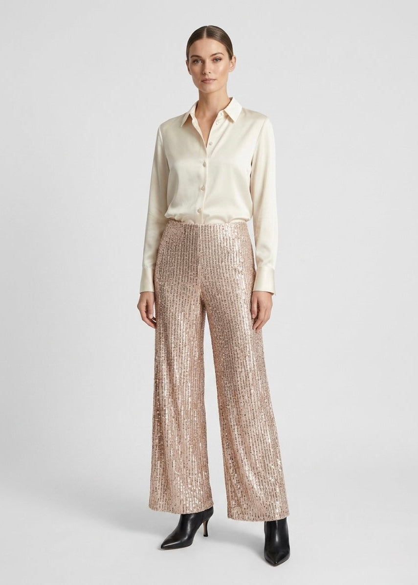 Pastis Wide leg sequin trouser