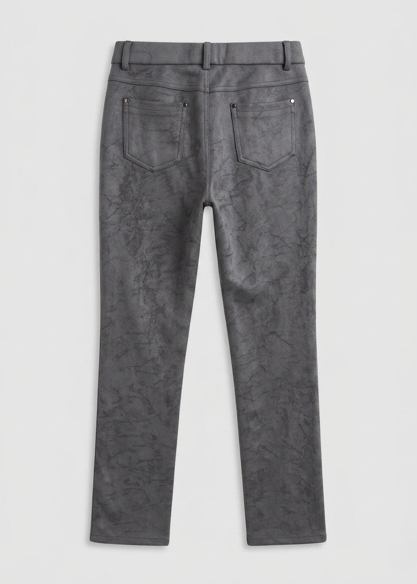 Scarlett grey straight leg stretch trouser