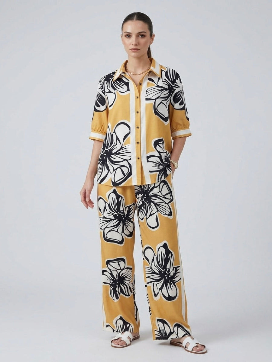 Santi - Floral printed trouser