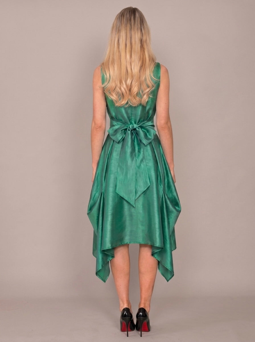 Bethany - Taffeta plain dress