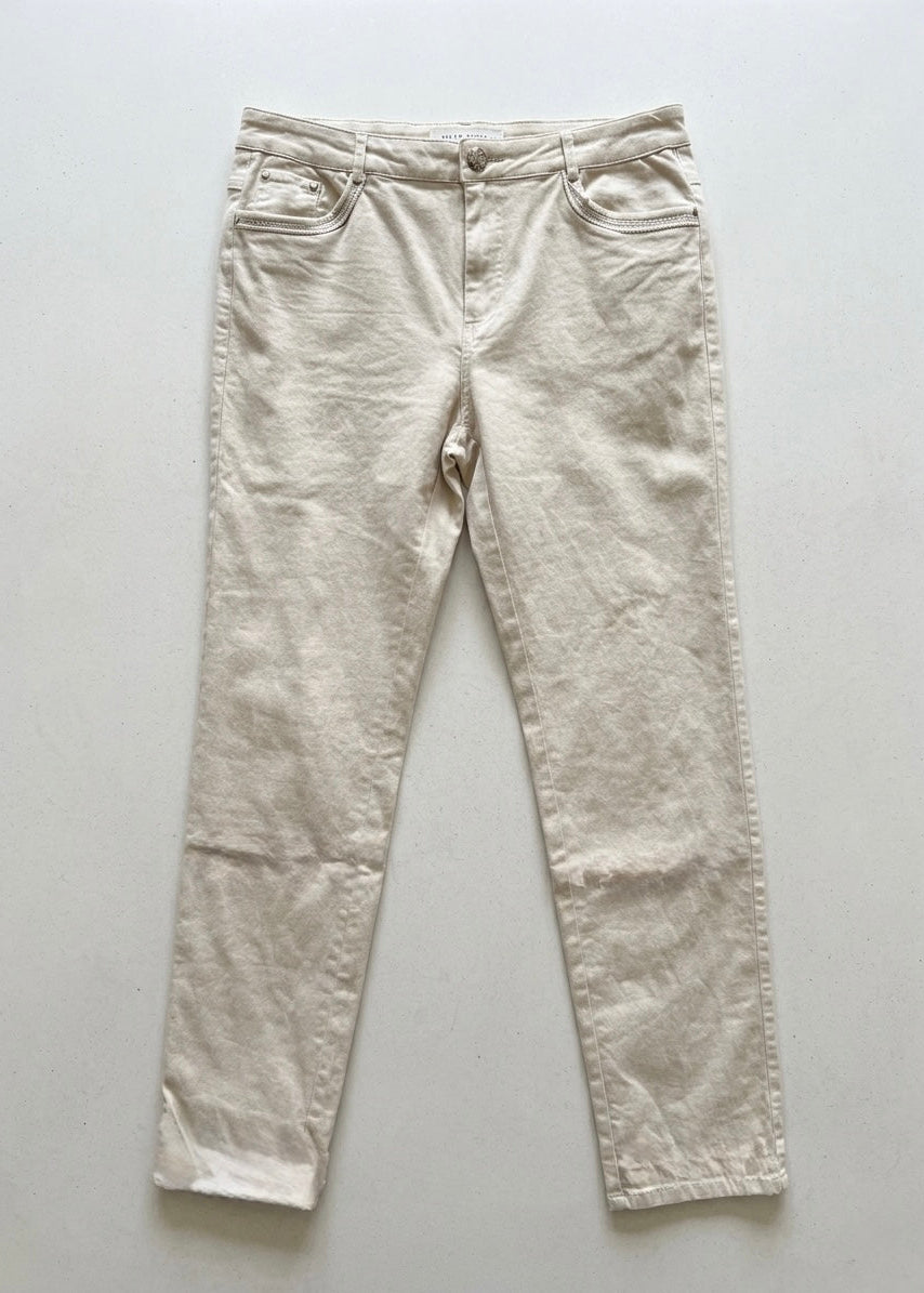 Frances stone straight leg stretch cotton jean