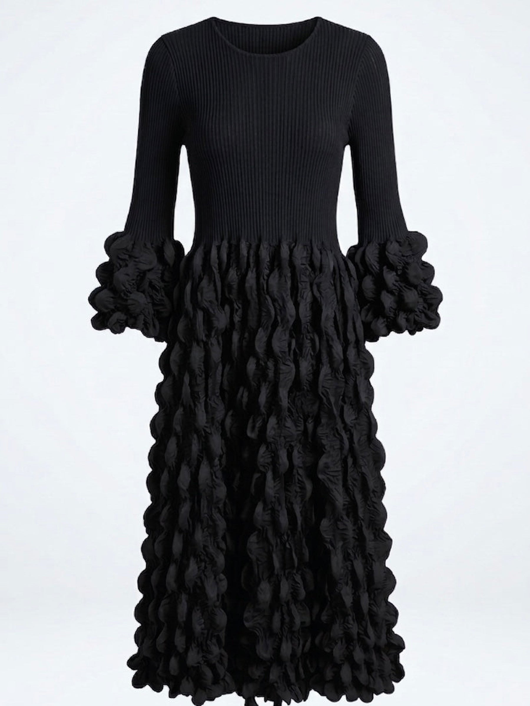 Marsha - Bubble pleat dress