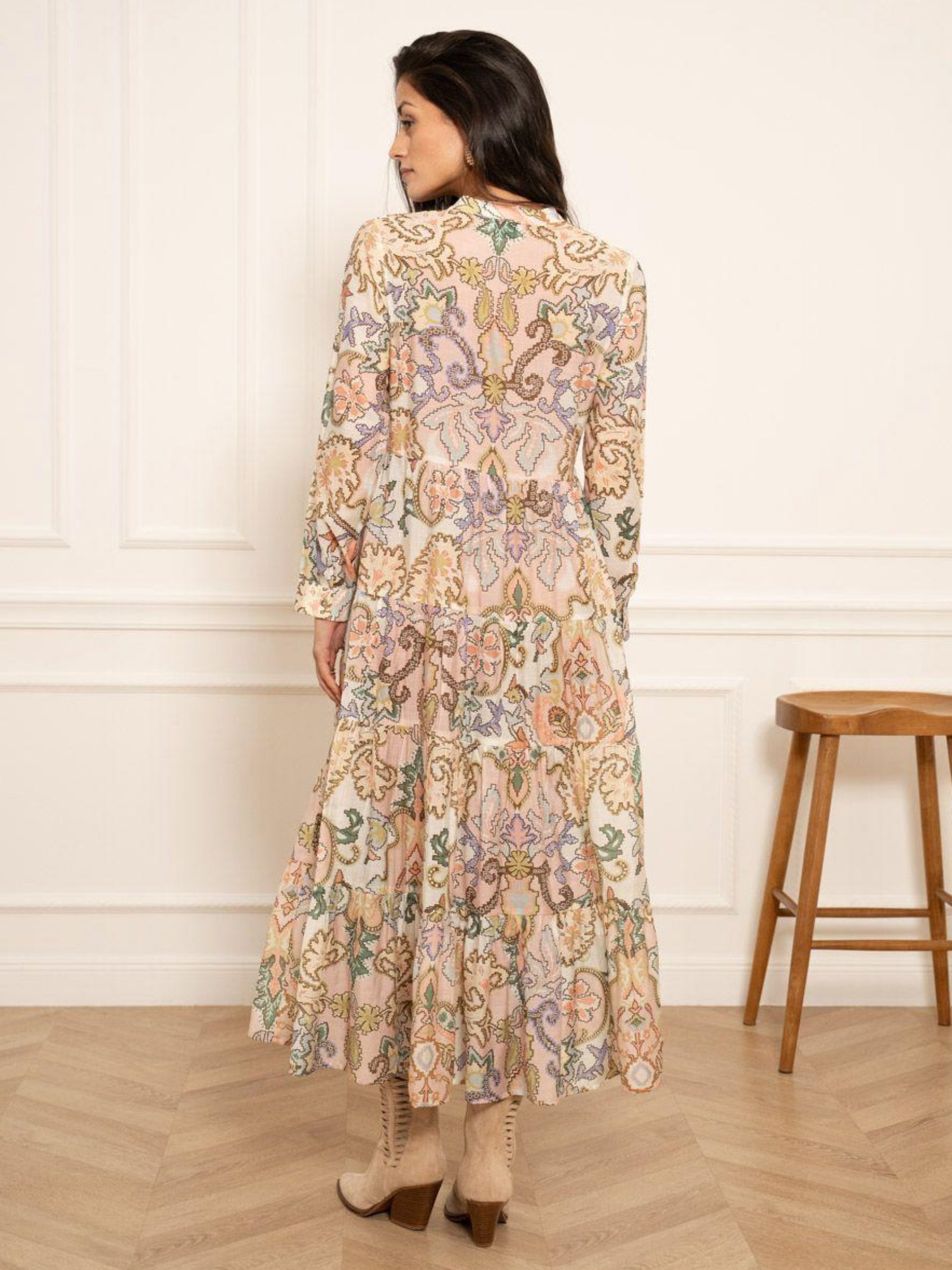 Jennah - Silk blend maxi dress