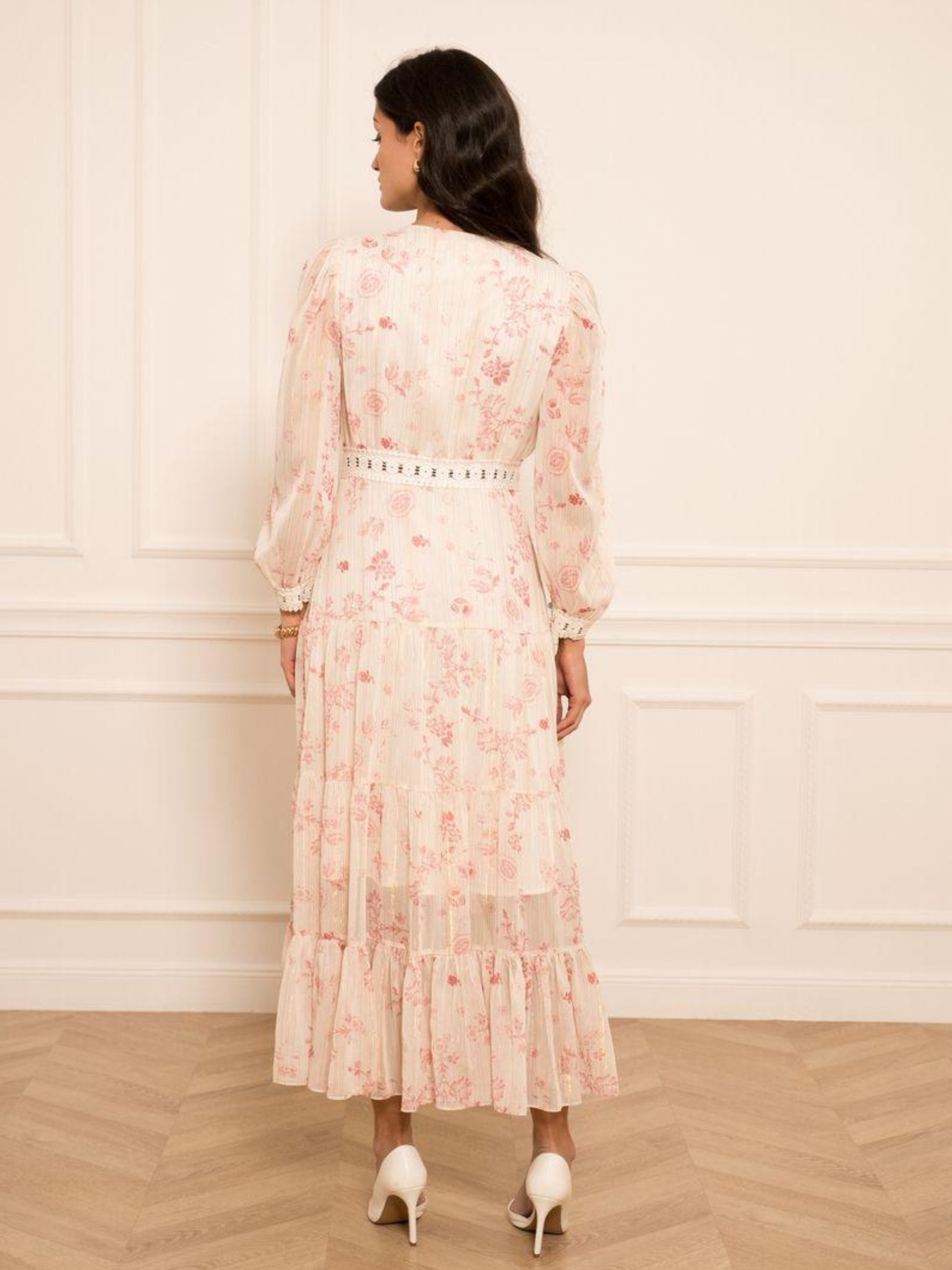 Maria - Printed chiffon maxi dress