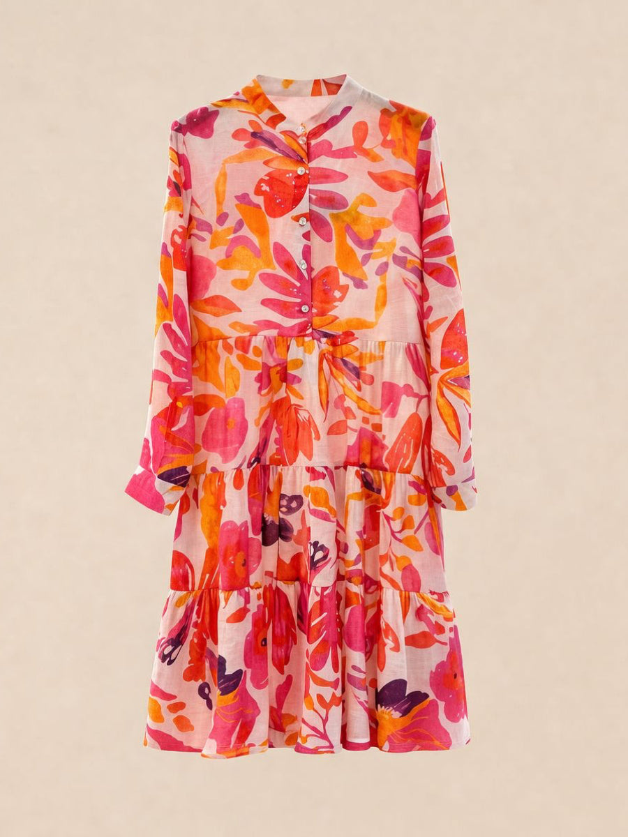 Jennah - Silk blend midi dress