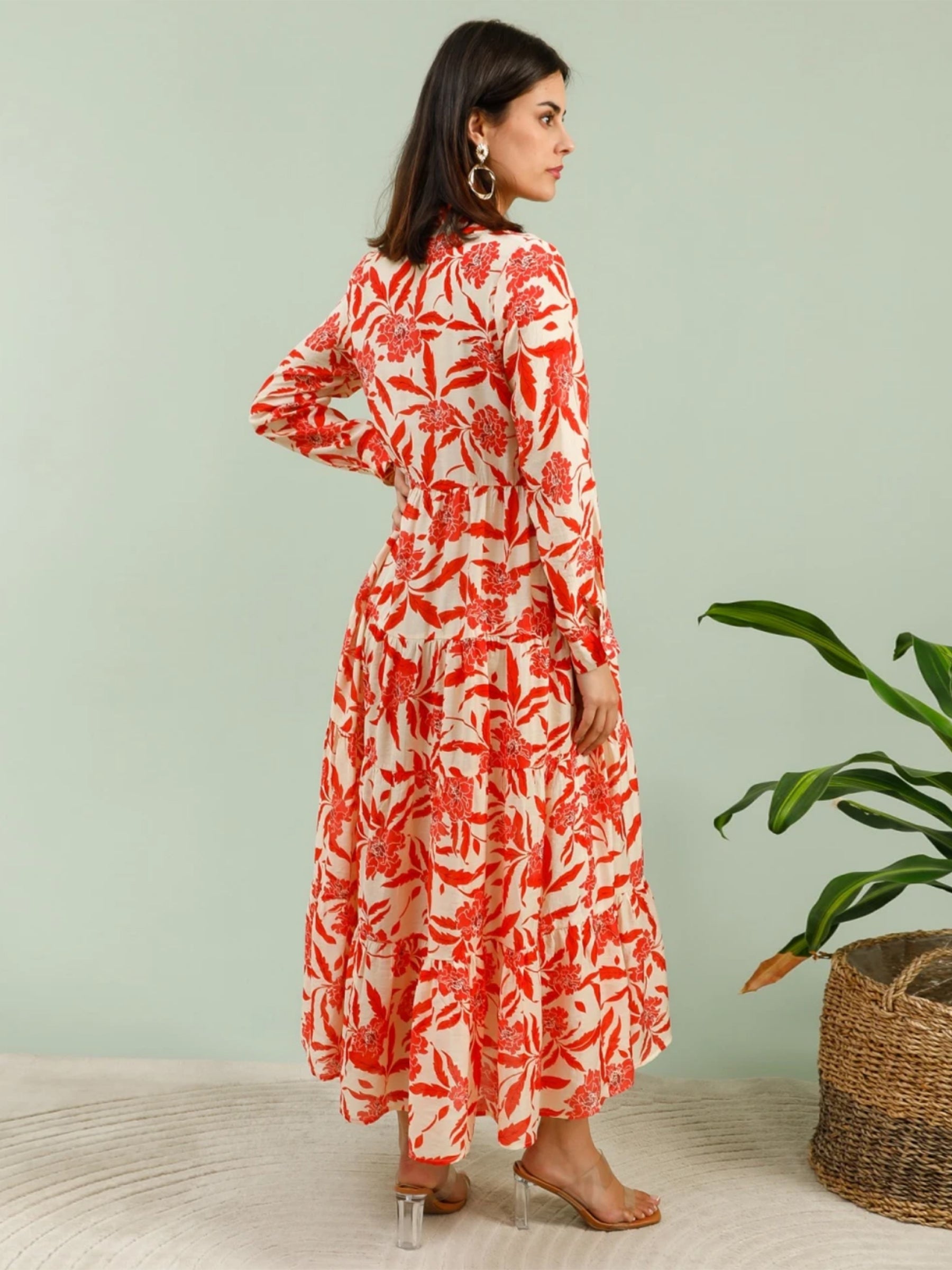 Jennah - Silk blend printed maxi dress