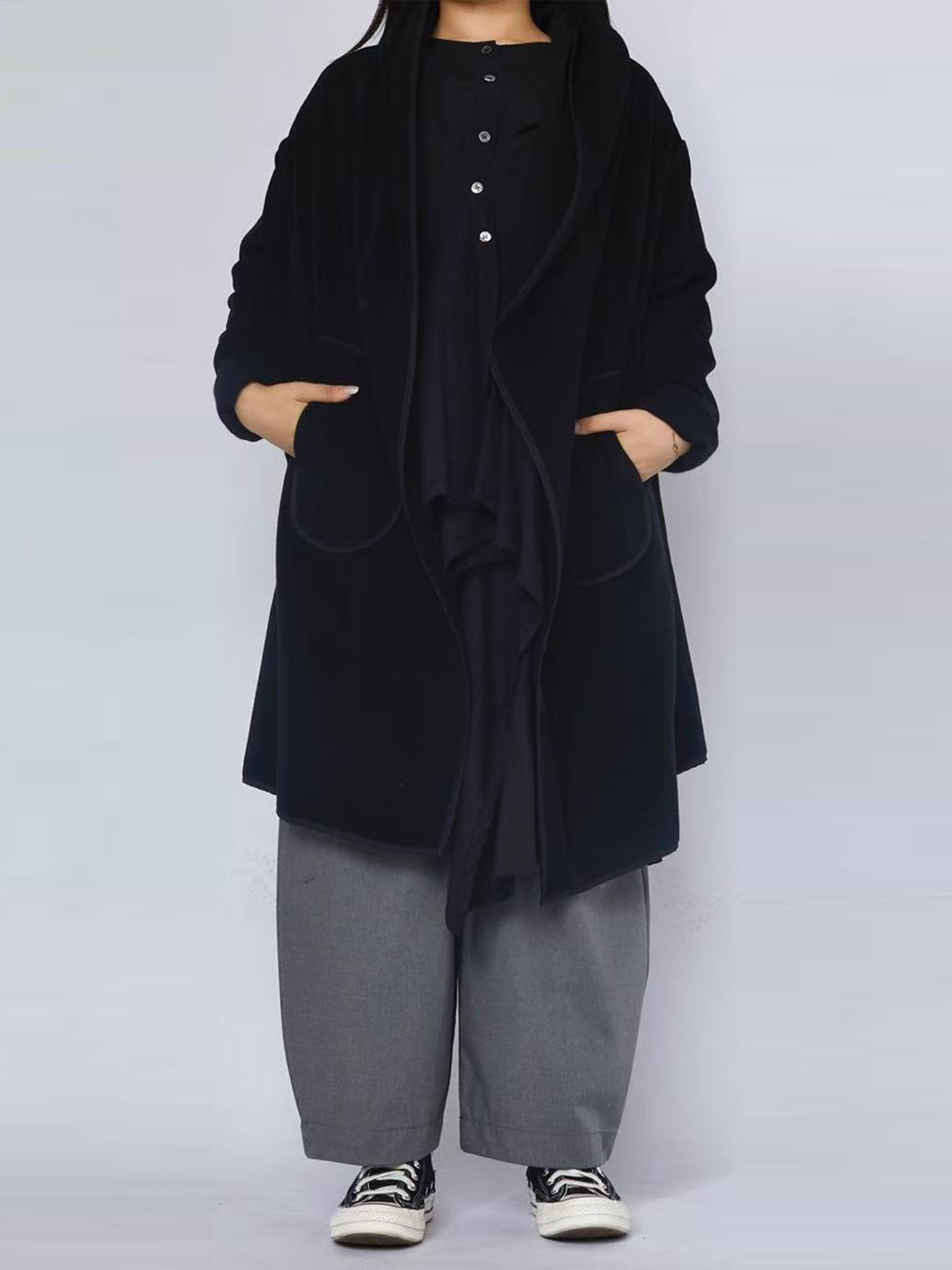 Anni - Waterfall hooded coat