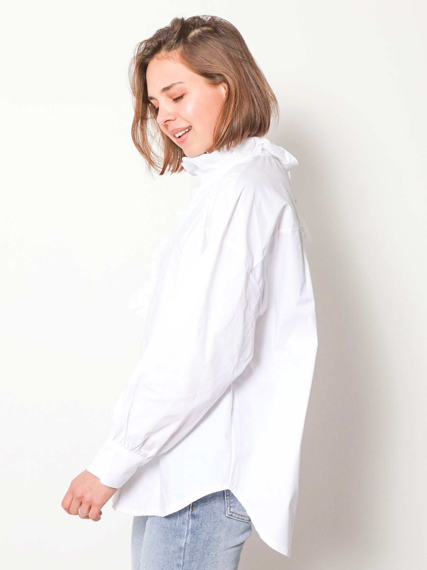 Chelsea - Frill trim shirt