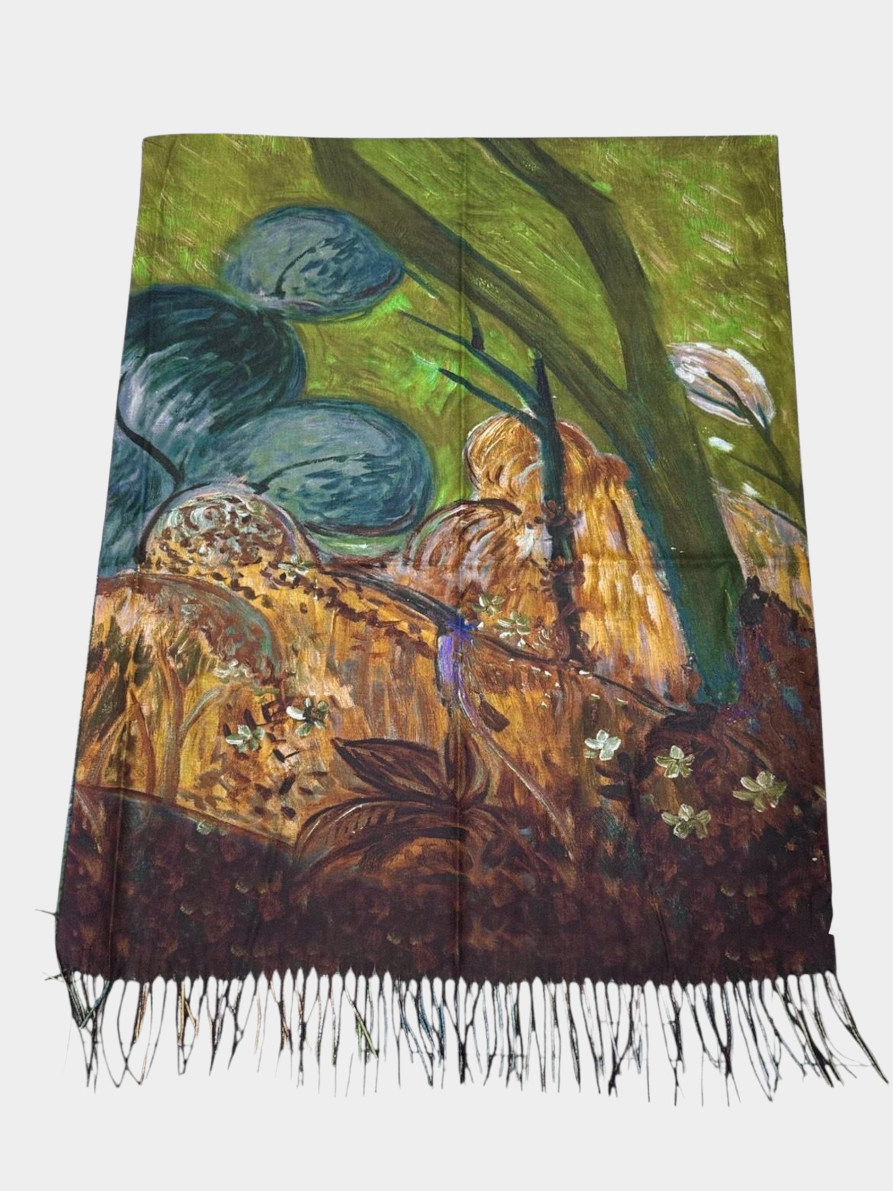Snow - Wooded print scarf