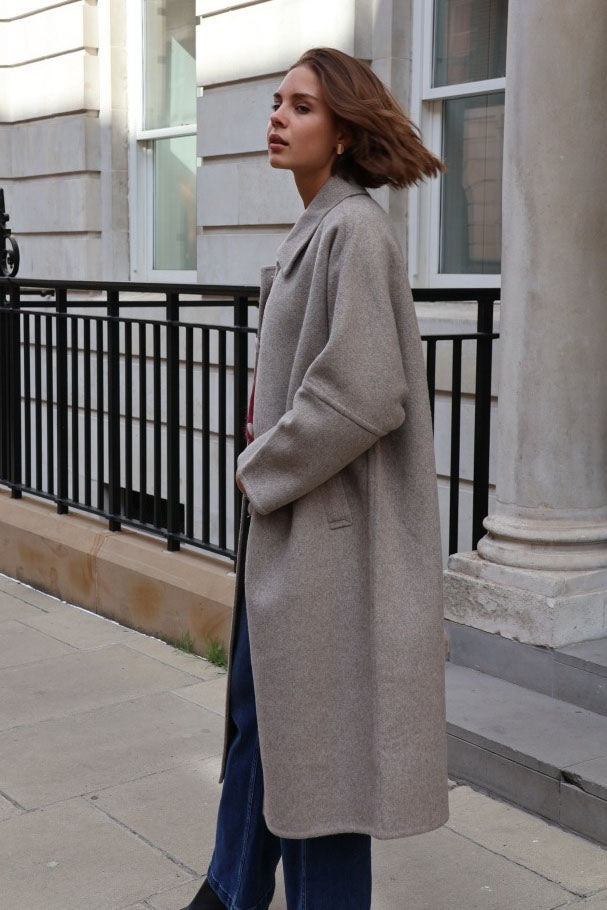 Celeste - Oversized wool blend coat
