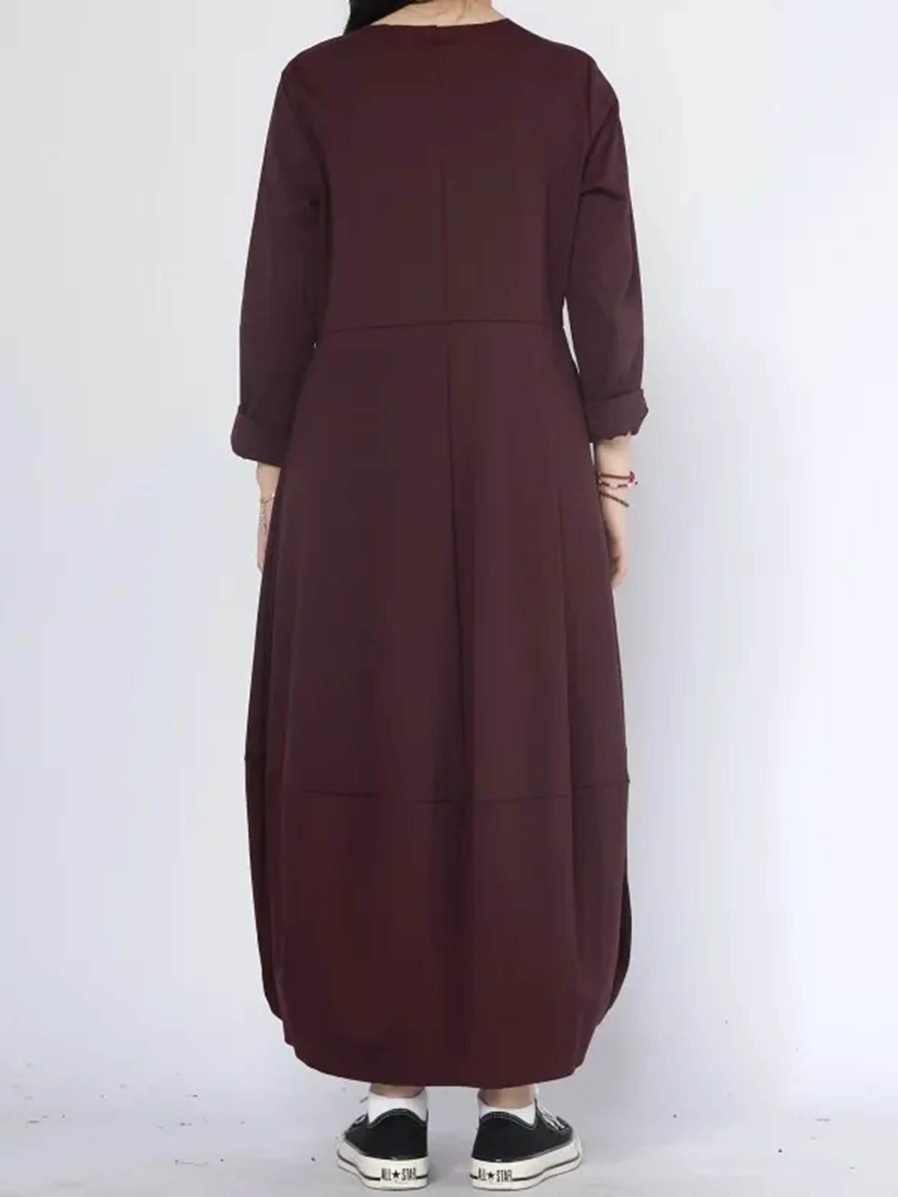Tayah - Plain jersey dress