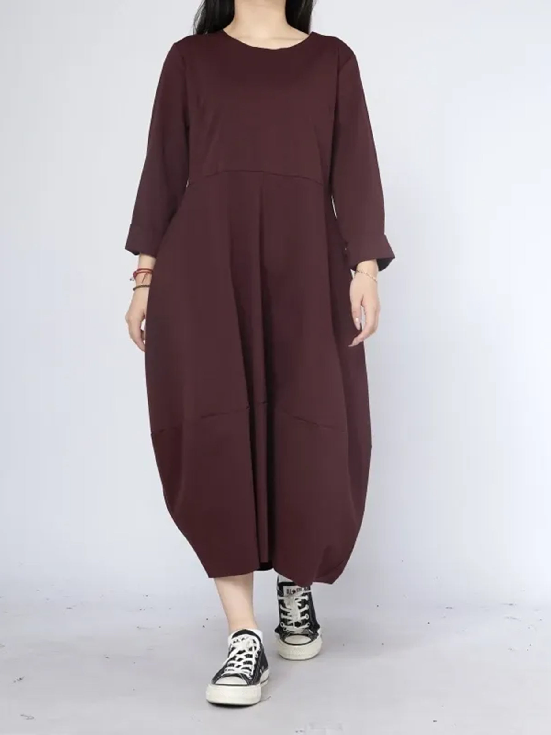 Tayah - Plain jersey dress