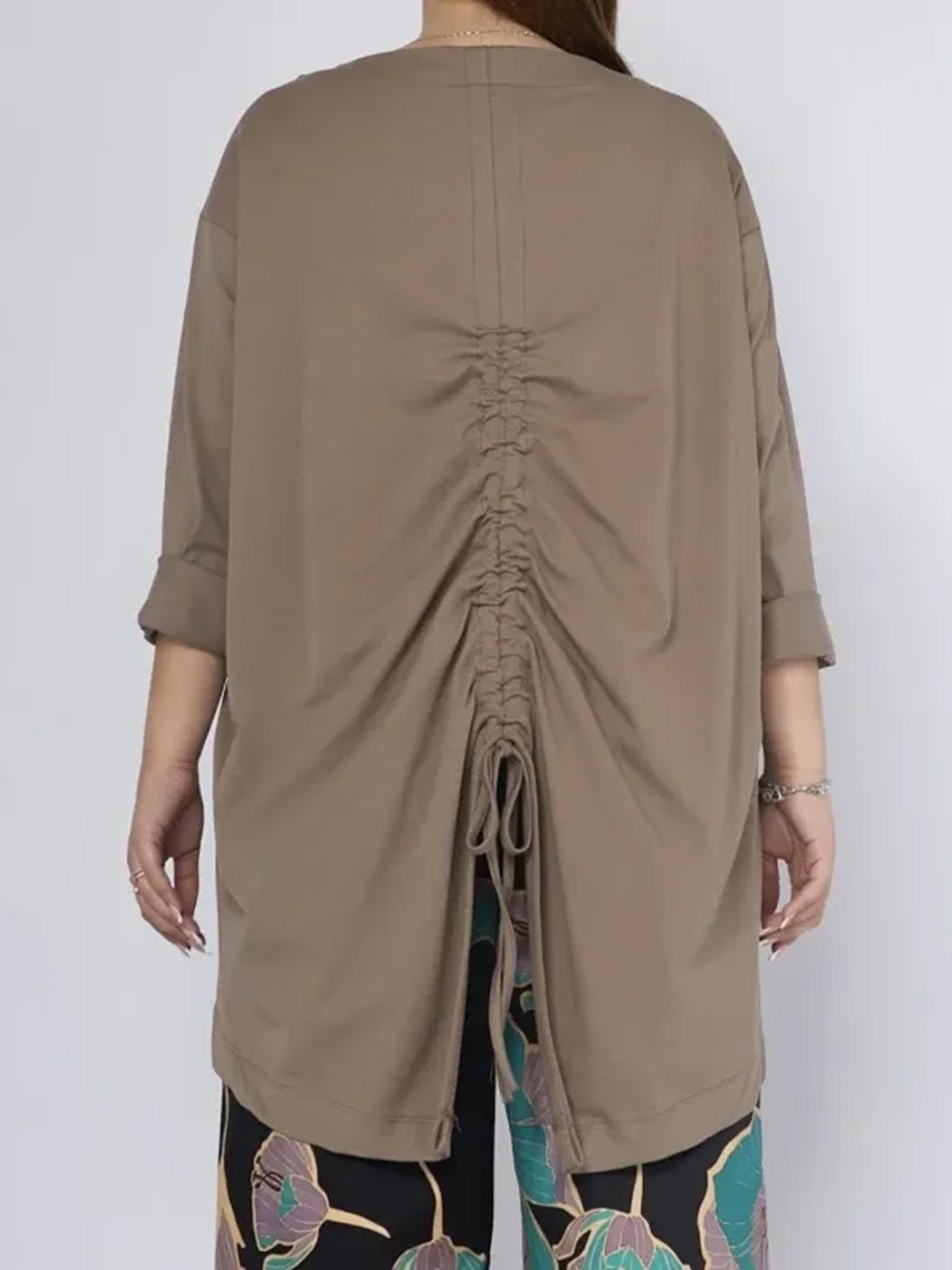 Tori - Ruched back long top