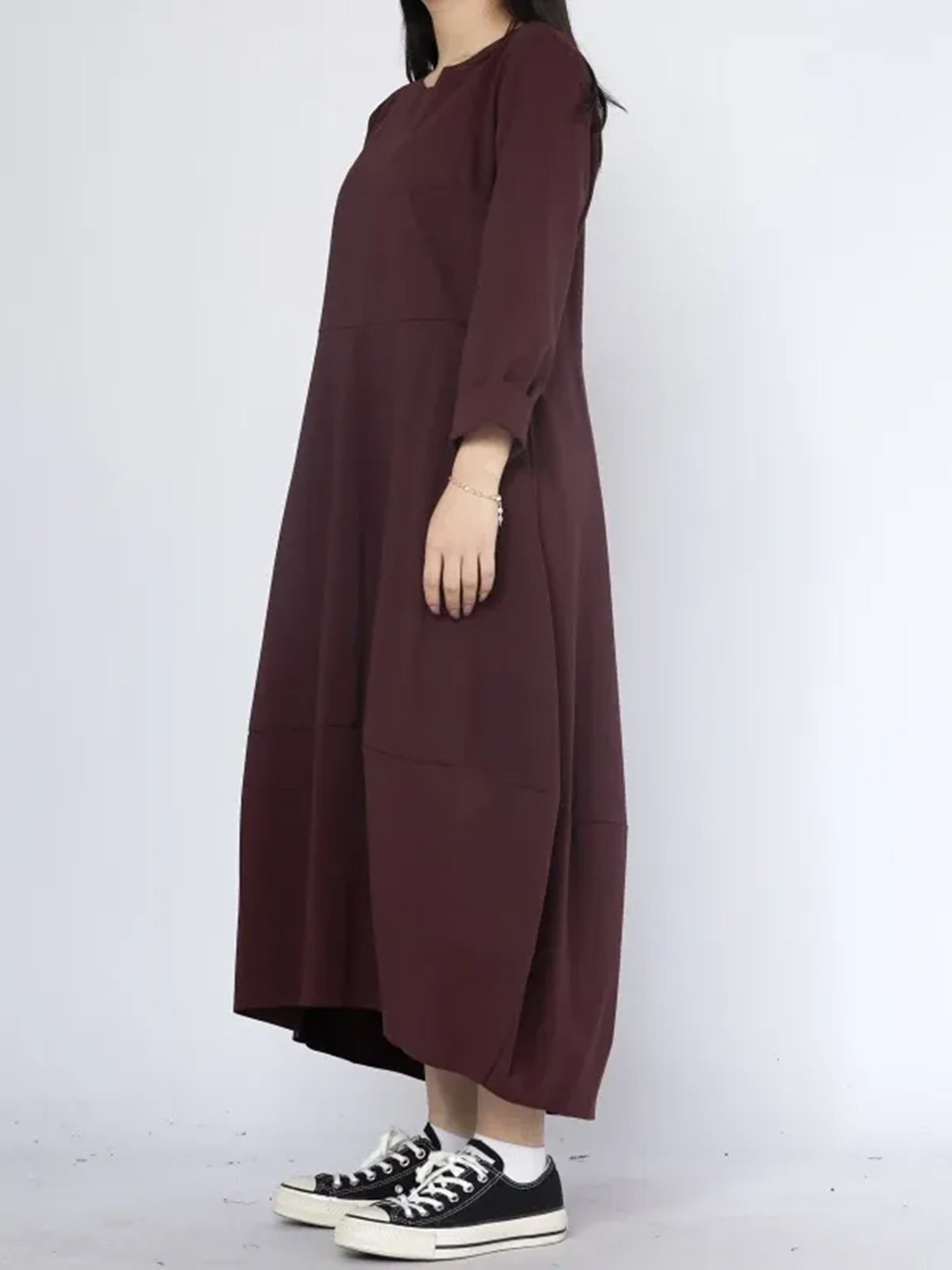 Tayah - Plain jersey dress