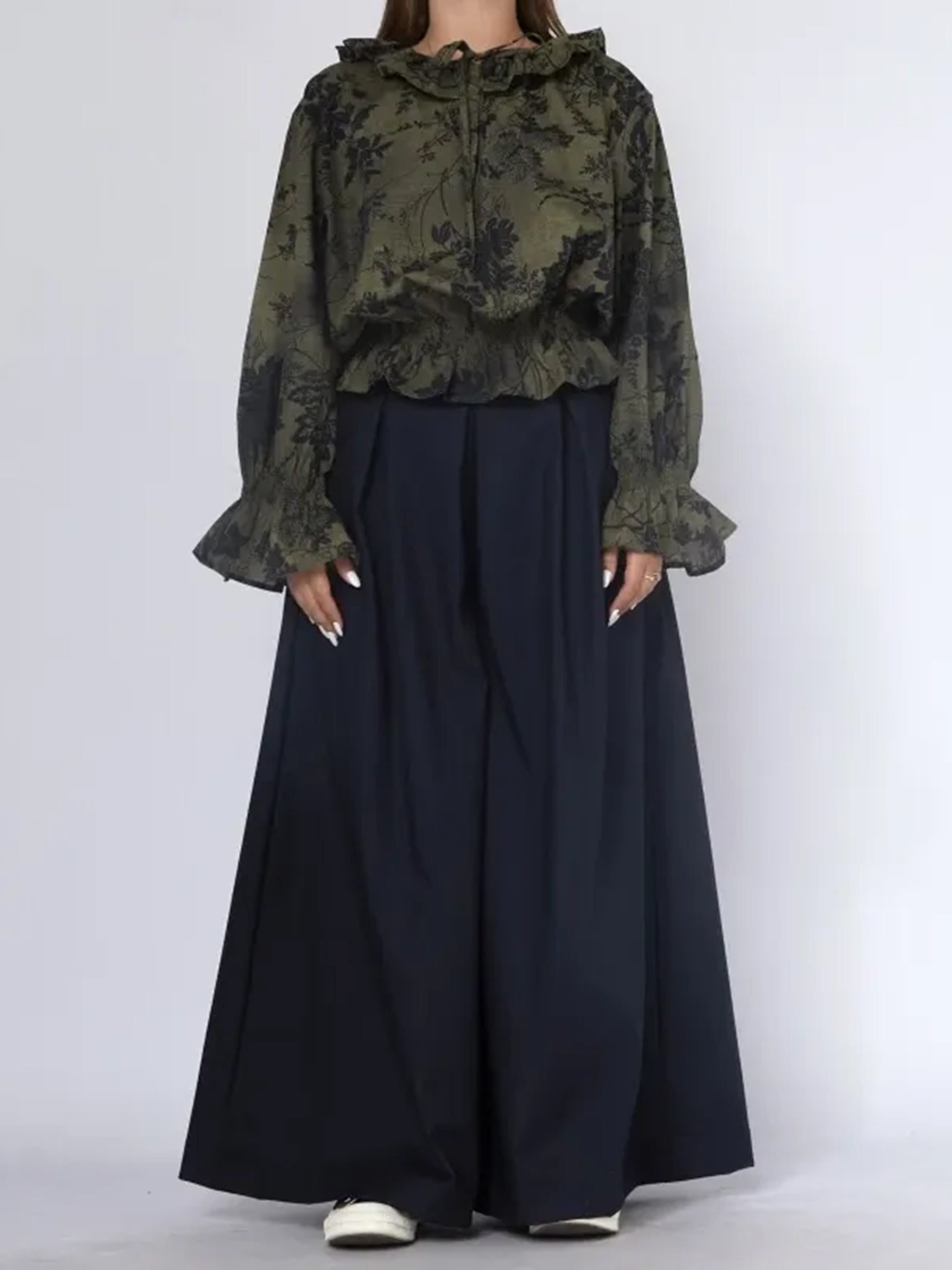 Ivory - Pleat front trouser