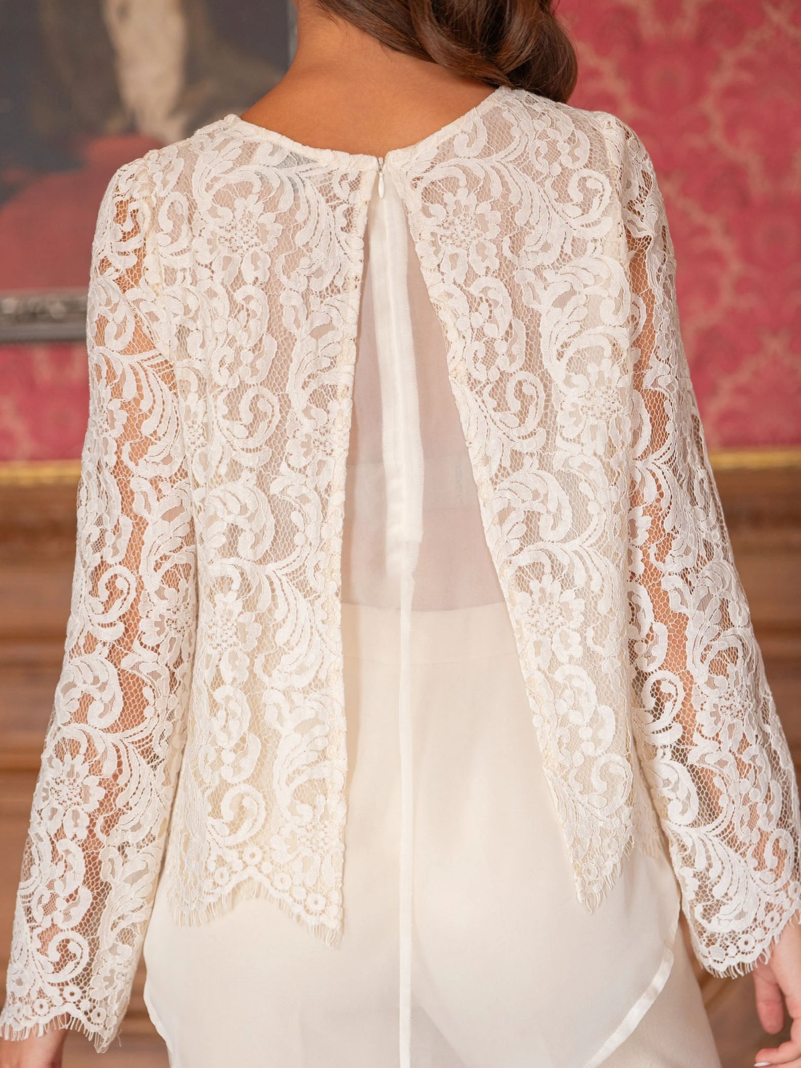 Aria - Lace and voile blouse
