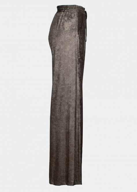 Bella Metallic wide leg trouser