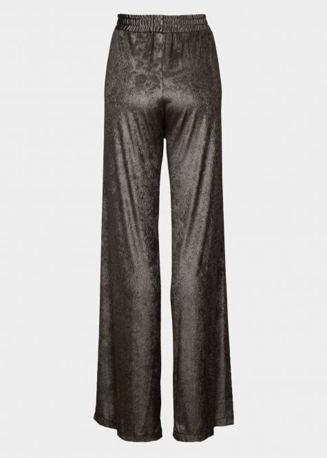 Bella Metallic wide leg trouser