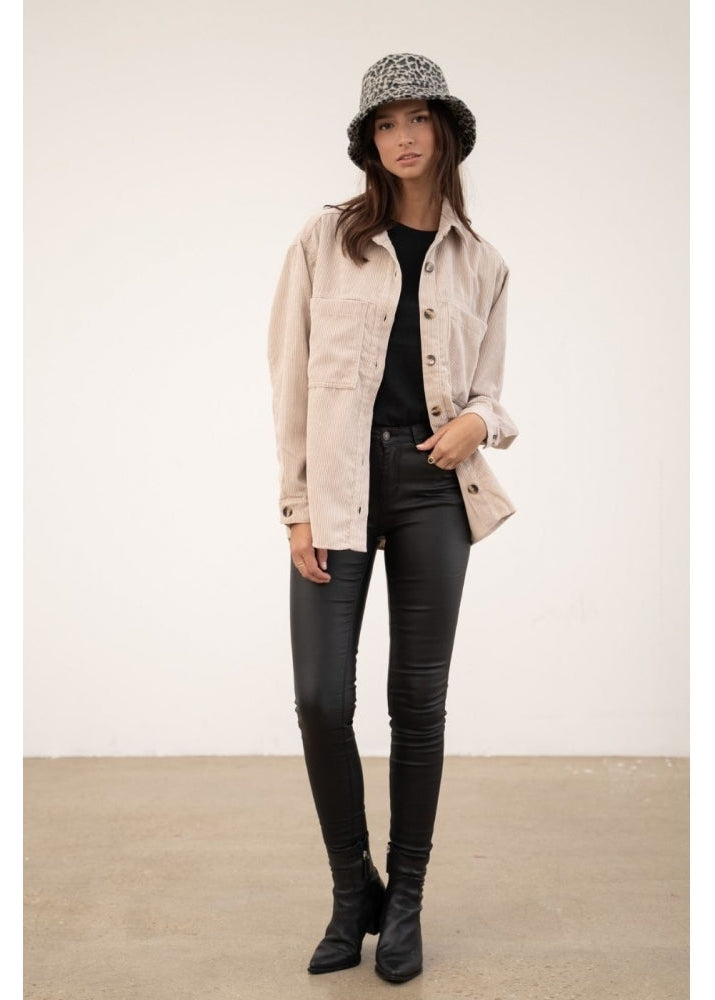 Ciara cord jacket Oatmeal