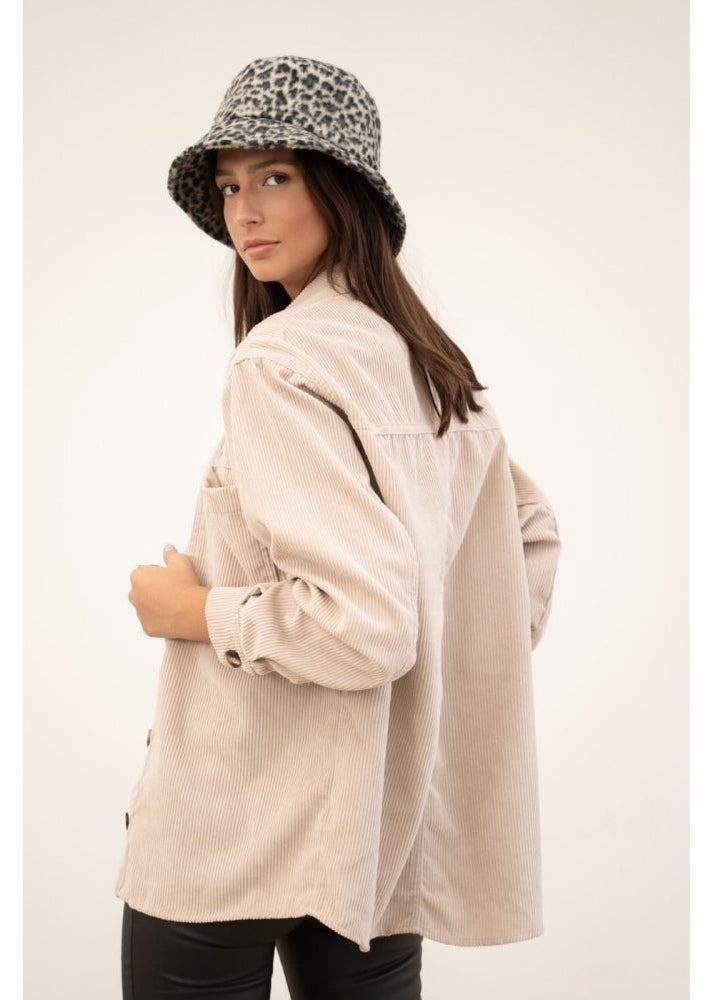 Ciara cord jacket Oatmeal
