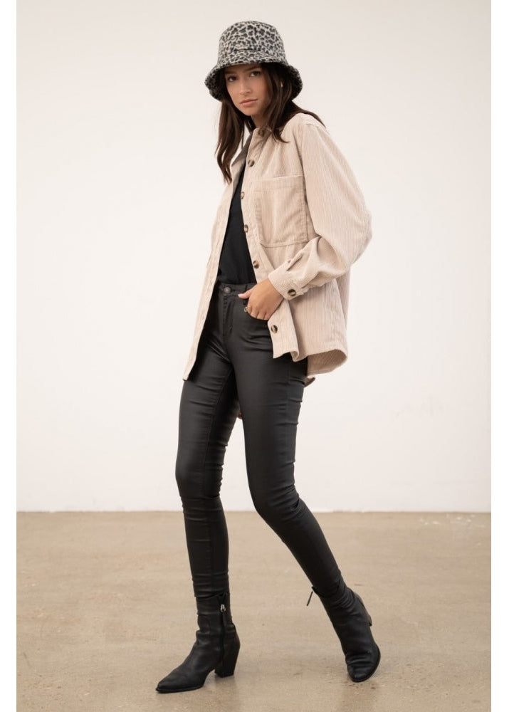 Ciara cord jacket Oatmeal
